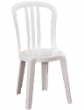 White garden bistro chairs hire rent